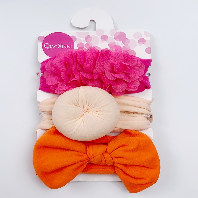 Elastic Baby Headband Set (3 Pcs)